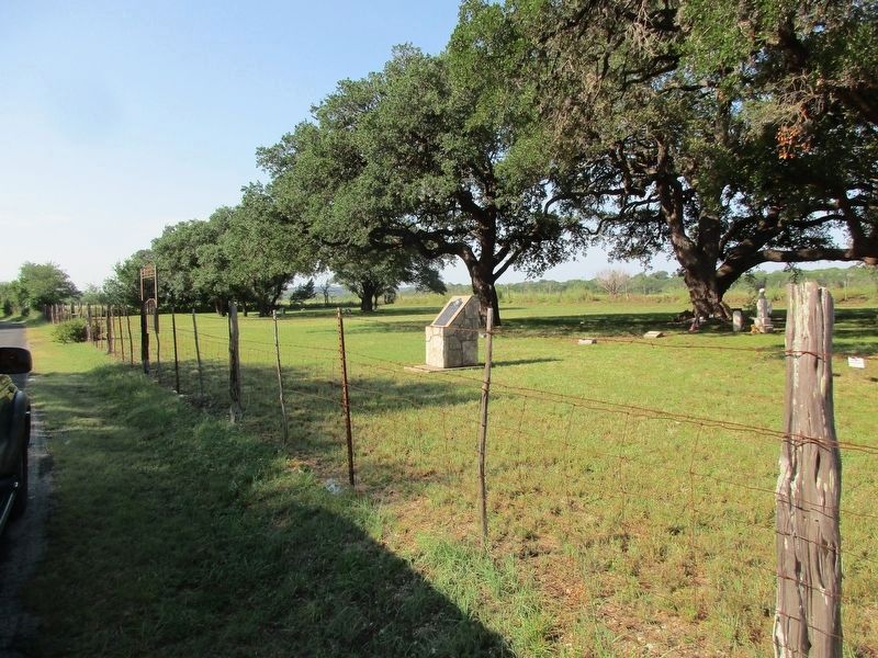 Wharton Cemetery and marker. Click for full size. Wharton Cemetery and marker image. Click for full size.