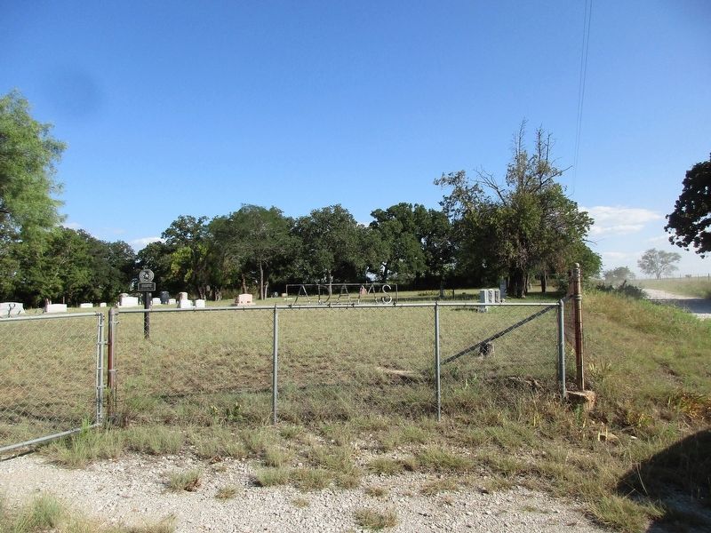 Adams Cemetery and marker. Click for full size. Adams Cemetery and marker image. Click for full size.