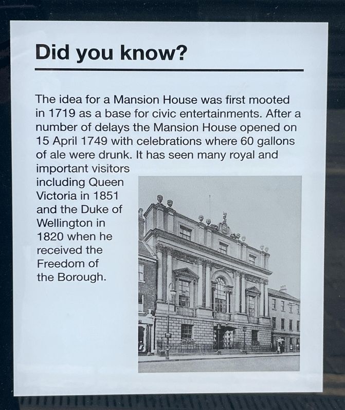 Mansion House Marker. Click for full size. Mansion House Marker image. Click for full size.