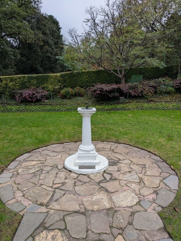 Pioneer Women of Victoria Marker beneath the Sundial. Click for full size. Pioneer Women of Victoria Marker beneath the Sundial image. Click for full size.