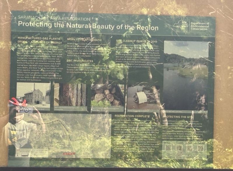 Protecting the Natural Beauty of the Region Marker. Click for full size. Protecting the Natural Beauty of the Region Marker image. Click for full size.