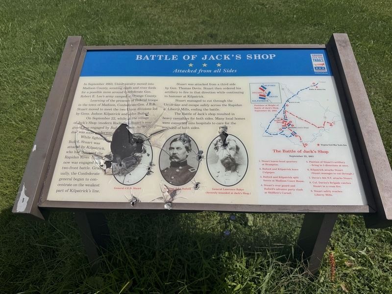Battle of Jack’s Shop Marker. Click for full size. Battle of Jack’s Shop Marker image. Click for full size.