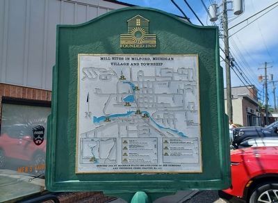 Mill Sites in Milford, Michigan Village and Township Marker. Click for full size. Mill Sites in Milford, Michigan Village and Township Marker image. Click for full size.