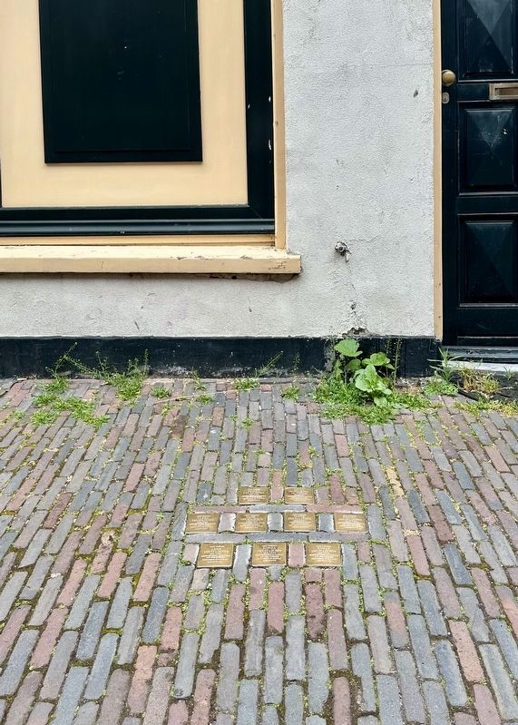 Rachel van Gelderen stolperstein. Click for full size. Rachel van Gelderen stolperstein image. Click for full size.