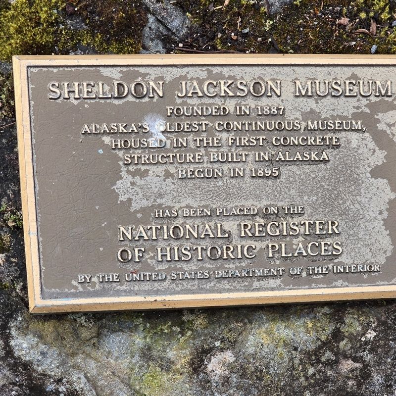Sheldon Jackson Museum Marker. Click for full size. Sheldon Jackson Museum Marker image. Click for full size.