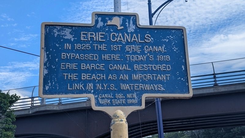 Erie Canals Marker. Click for full size. Erie Canals Marker image. Click for full size.