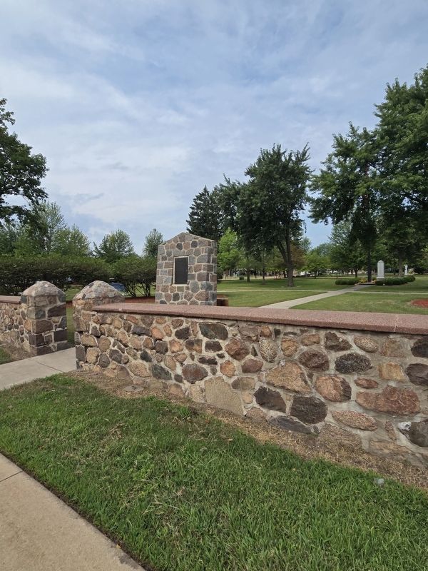 View of marker when traveling south on CTH QQ image. Click for full size.