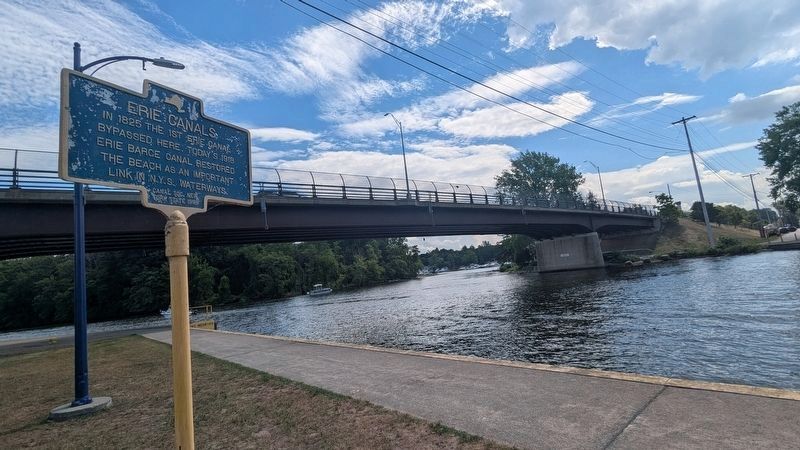 Erie Canals Marker. Click for full size. Erie Canals Marker image. Click for full size.