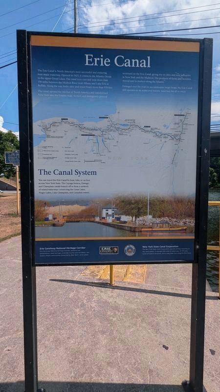 Erie Canal Informational Marker. Click for full size. Erie Canal Informational Marker image. Click for full size.