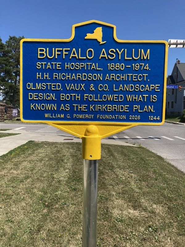 Buffao Asylum Marker. Click for full size. Buffao Asylum Marker image. Click for full size.
