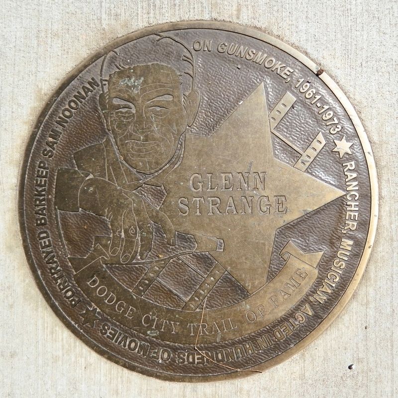 Glenn Strange Marker image. Click for full size.