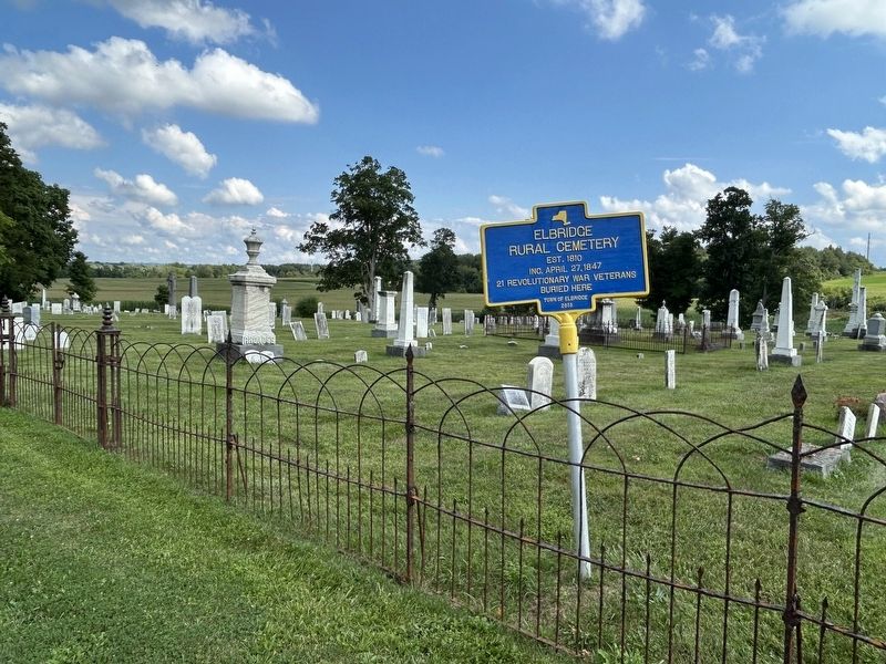 Elbridge Rural Cemetery Marker image. Click for full size.