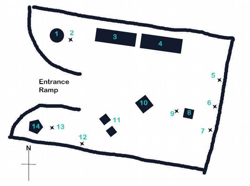 9/11 Memorial Map of Permanent Features. Click for full size. 9/11 Memorial Map of Permanent Features image. Click for full size.