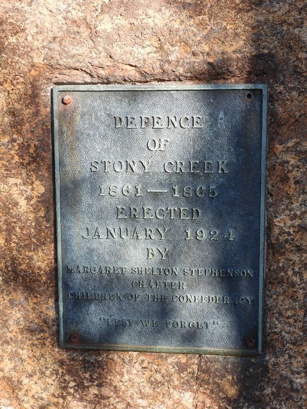 Defence of Stony Creek Marker image. Click for full size.