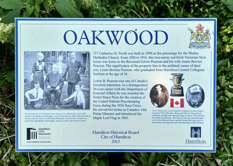Oakwood Marker. Click for full size. Oakwood Marker image. Click for full size.