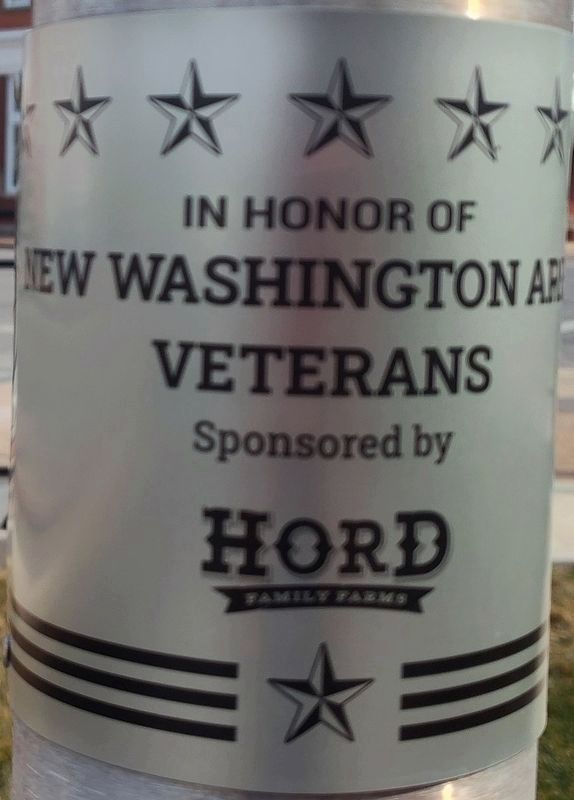 New Washington Veterans Memorial Park Marker image. Click for full size.
