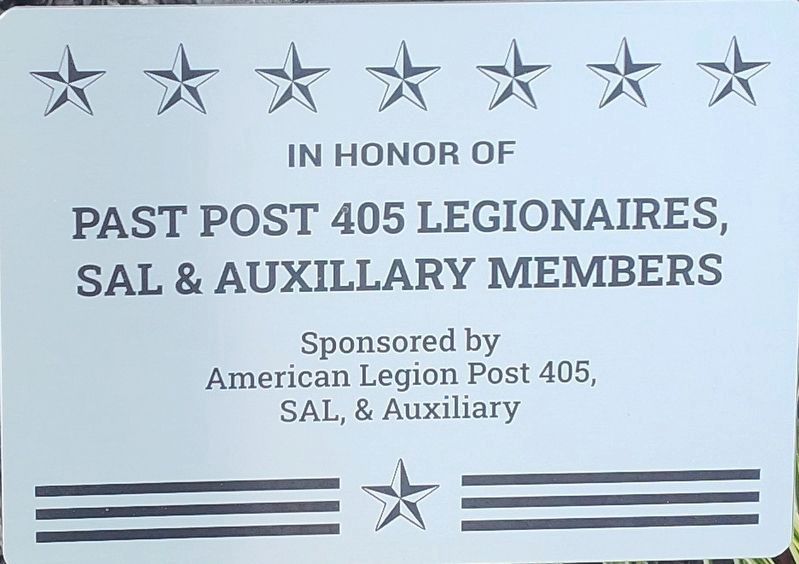 New Washington Veterans Memorial Park Marker image. Click for full size.