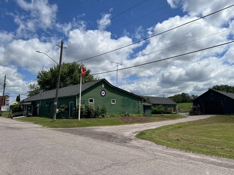 Preserved buildings from No. 20 Elementary Flying Training School in 2026 image. Click for full size.