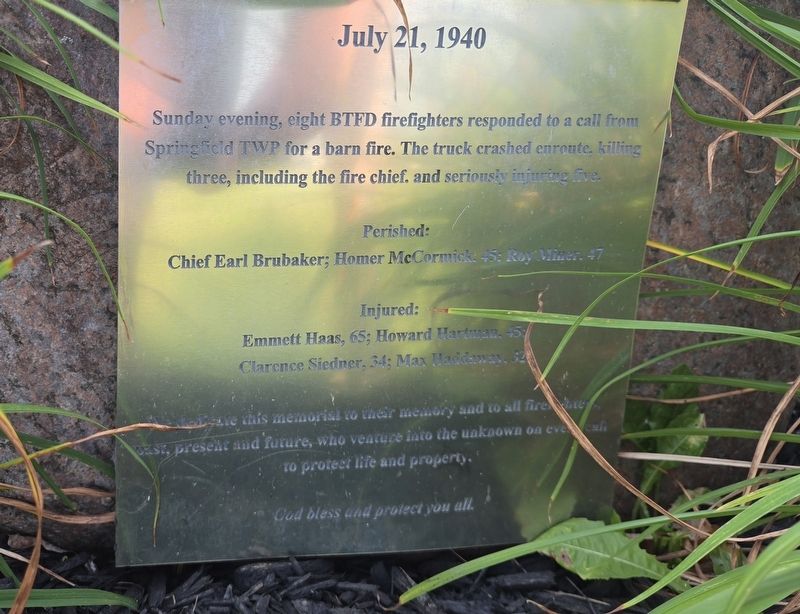 July 21, 1940 Marker. Click for full size. July 21, 1940 Marker image. Click for full size.