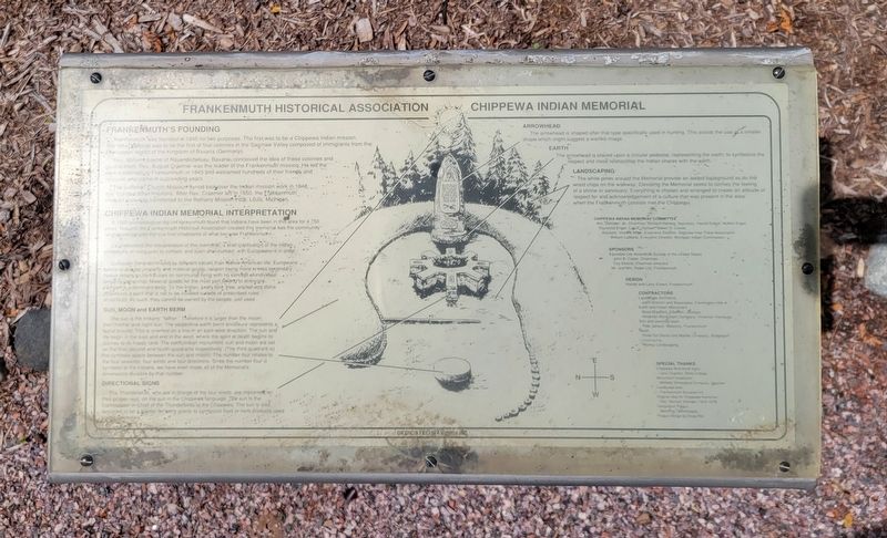 Chippewa Indian Memorial Marker. Click for full size. Chippewa Indian Memorial Marker image. Click for full size.