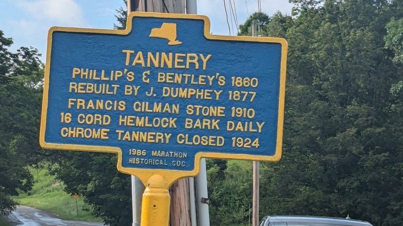 Tannery Marker August 2026. Click for full size. Tannery Marker August 2026 image. Click for full size.