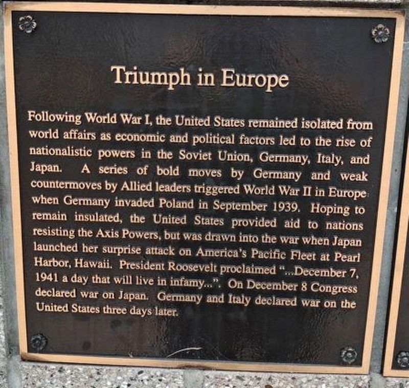 Triumph in Europe Marker image. Click for full size.