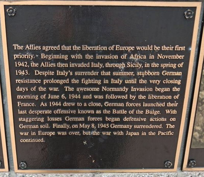 Triumph in Europe Marker image. Click for full size.