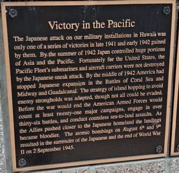 Victory in the Pacific Marker. Click for full size. Victory in the Pacific Marker image. Click for full size.