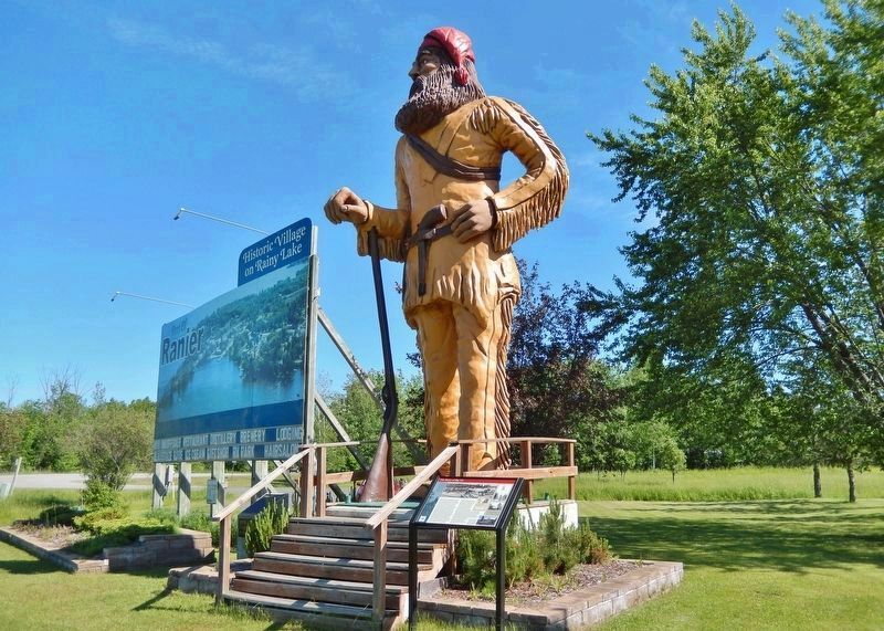 Big Vic Voyageur Statue & Marker. Click for full size. Big Vic Voyageur Statue & Marker image. Click for full size.