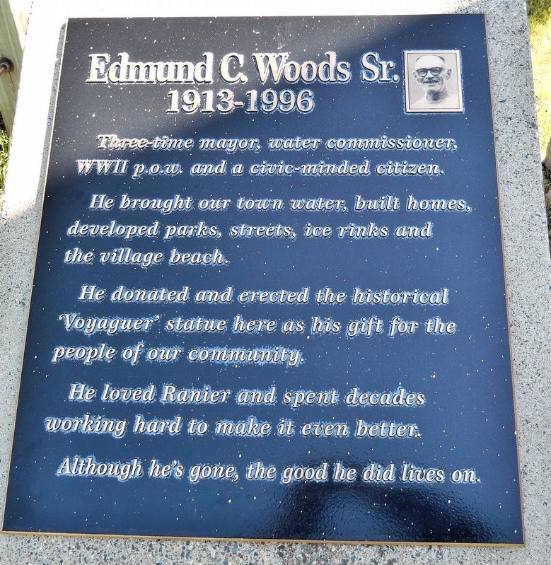 Edmund C. Woods Sr. Marker. Click for full size. Edmund C. Woods Sr. Marker image. Click for full size.