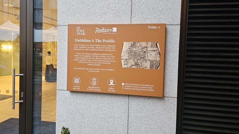 Dubhlinn & The Poddle Marker. Click for full size. Dubhlinn & The Poddle Marker image. Click for full size.