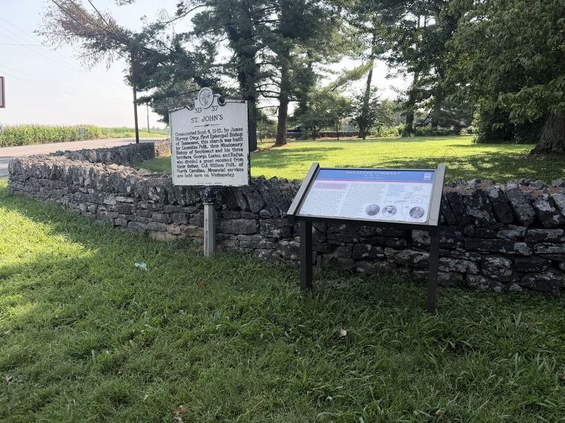 St. John's Marker. Click for full size. St. John's Marker image. Click for full size.