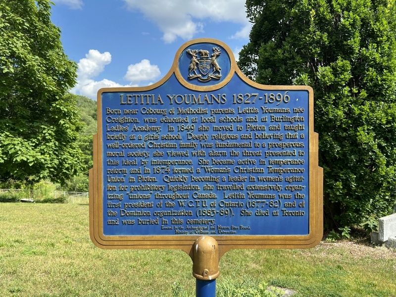 Letitia Youmans 1827-1896 Marker. Click for full size. Letitia Youmans 1827-1896 Marker image. Click for full size.