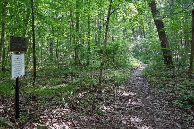 Cobbler�s Corner Marker on Cobbler�s Trail image. Click for full size.