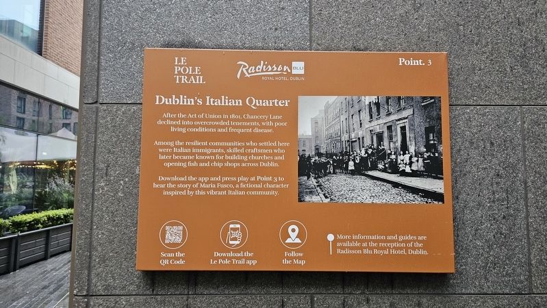 Dublins Italian Quarter Marker. Click for full size. Dublins Italian Quarter Marker image. Click for full size.