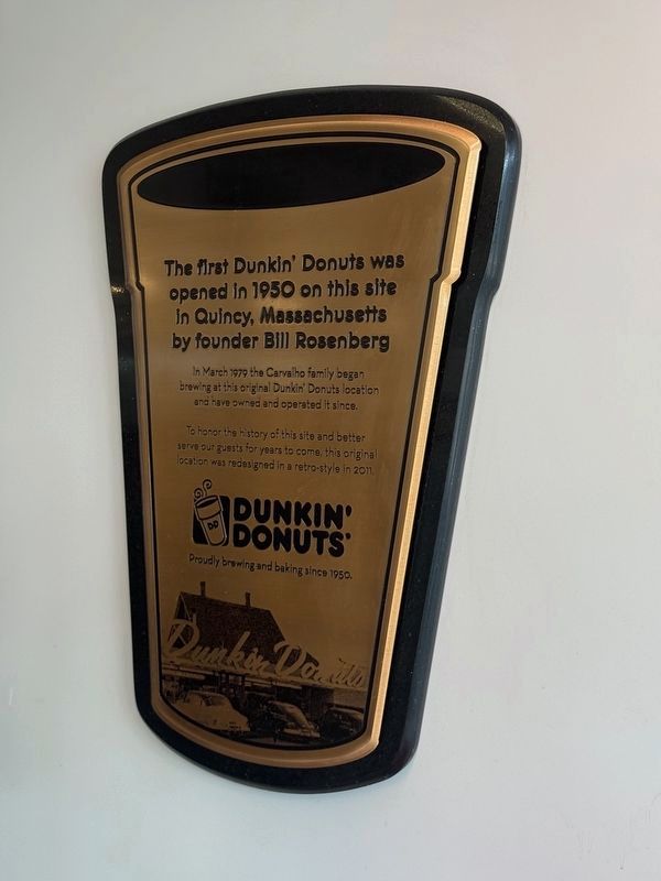 Original Dunkin Donuts - Inside Marker. Click for full size. Original Dunkin Donuts - Inside Marker image. Click for full size.
