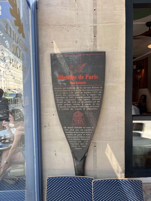 Rue Galande Marker. Click for full size. Rue Galande Marker image. Click for full size.