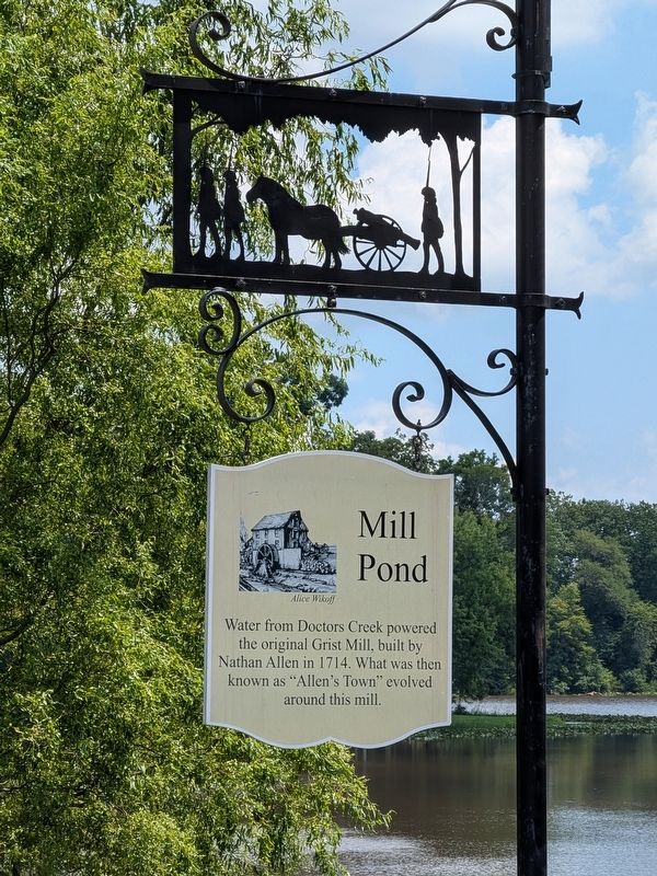 Mill Pond Marker. Click for full size. Mill Pond Marker image. Click for full size.