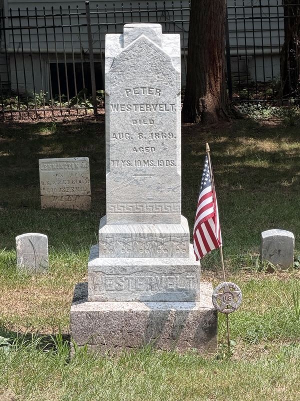 Peter Westervelt Grave Marker. Click for full size. Peter Westervelt Grave Marker image. Click for full size.