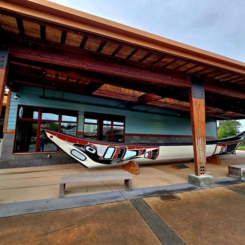 Tlingit Ceremonial Canoe Marker. Click for full size. Tlingit Ceremonial Canoe Marker image. Click for full size.