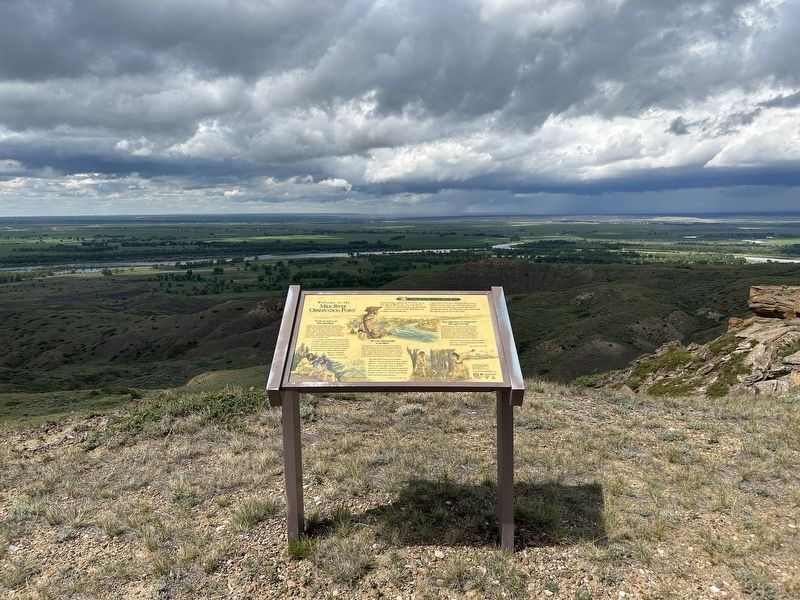 Welcome to the Milk River Observation Point Marker. Click for full size. Welcome to the Milk River Observation Point Marker image. Click for full size.