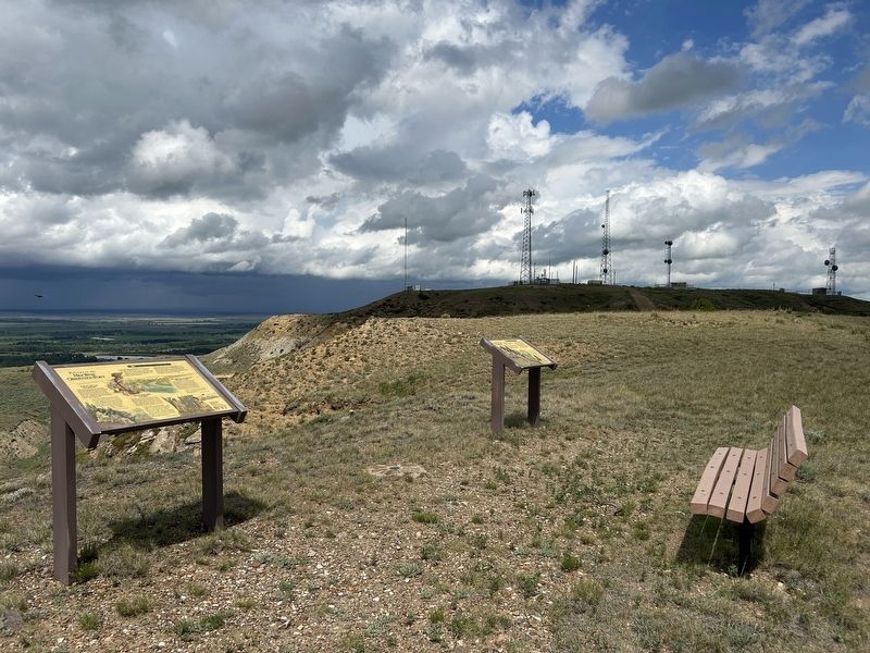 Welcome to the Milk River Observation Point Marker (left). Click for full size. Welcome to the Milk River Observation Point Marker (left) image. Click for full size.