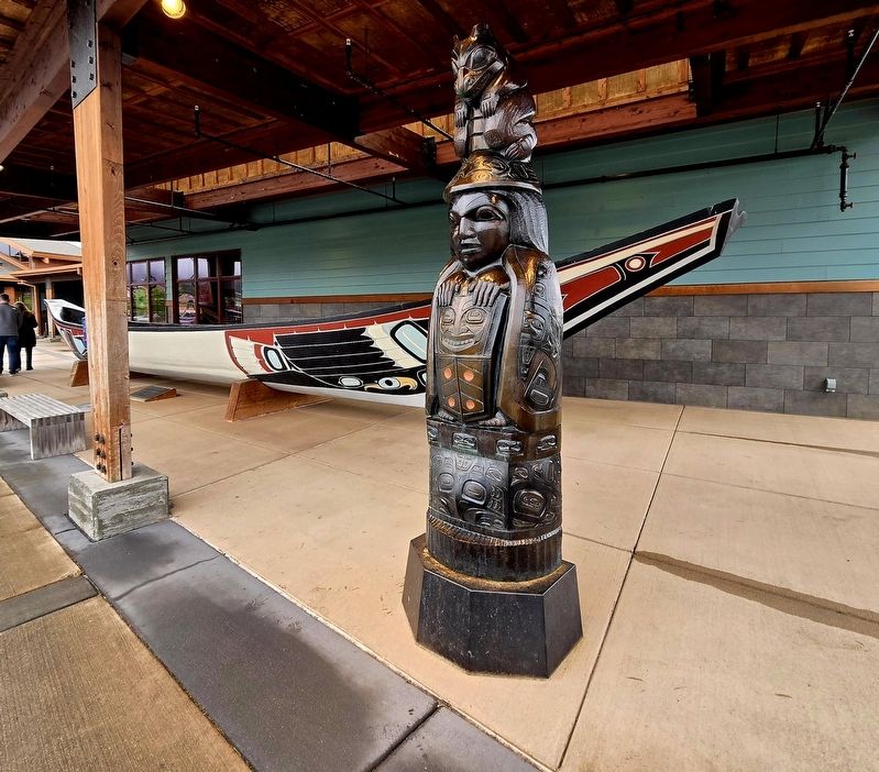 Tlingit Ceremonial Canoe Marker. Click for full size. Tlingit Ceremonial Canoe Marker image. Click for full size.