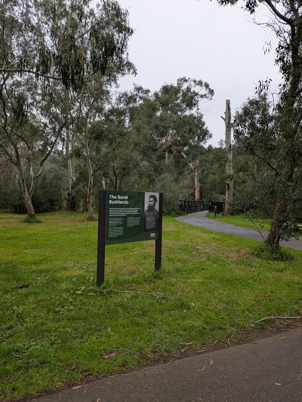 The Barak Bushlands Marker. Click for full size. The Barak Bushlands Marker image. Click for full size.