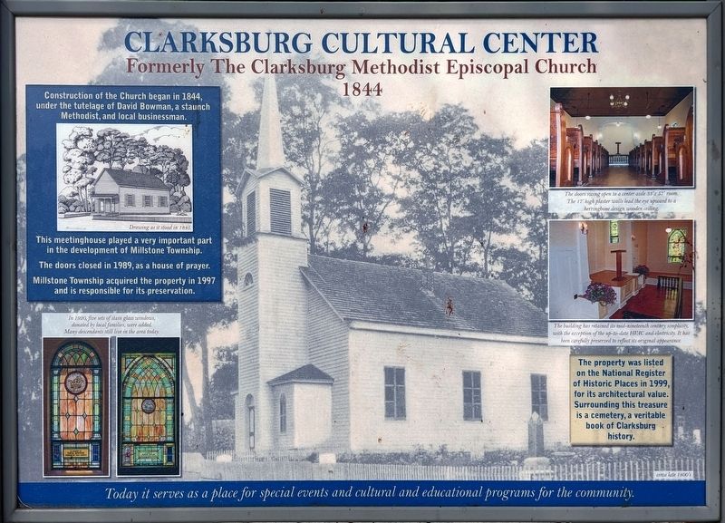 Clarksburg Cultural Center Marker. Click for full size. Clarksburg Cultural Center Marker image. Click for full size.