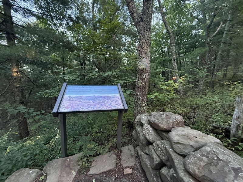 Fort Edward Johnson Marker. Click for full size. Fort Edward Johnson Marker image. Click for full size.