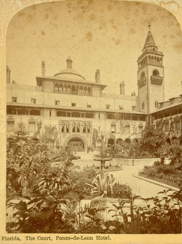 Hotel Ponce de Leon - courtyard (NE quadrant). Click for full size. Hotel Ponce de Leon - courtyard (NE quadrant) image. Click for full size.