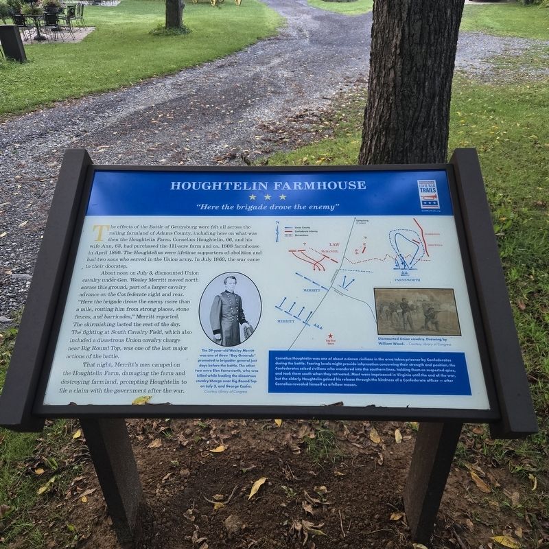 Houghtelin Farmhouse Marker. Click for full size. Houghtelin Farmhouse Marker image. Click for full size.