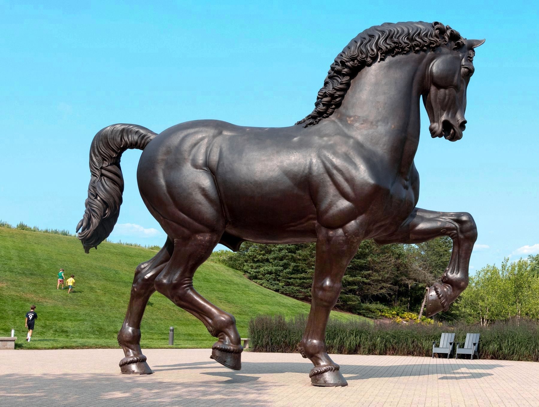 Nina Akamu�s <i>The American Horse</i> image. Click for full size.