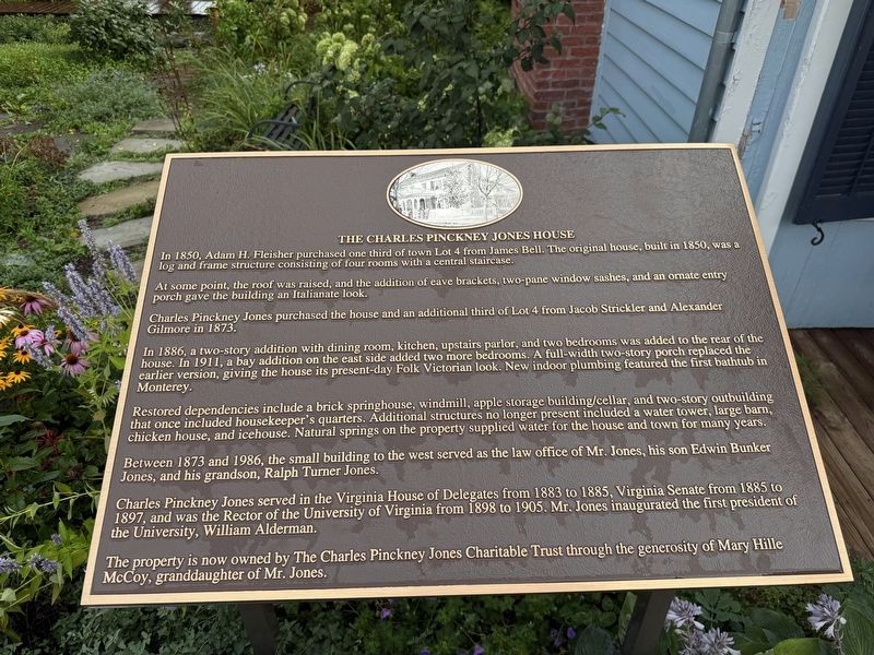 The Charles Pinckney Jones House Marker. Click for full size. The Charles Pinckney Jones House Marker image. Click for full size.